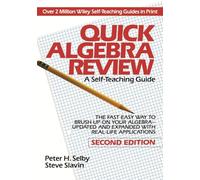 Quick Algebra Review: A Self-Teaching Guide: 165 (Wiley Self-Teaching Guides)