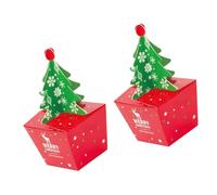 Quick Assembly Christmas Ornament Gift Packaging Box with Festival Tree Pattern for Corporate Event Durable Gift Packaging Box Festival Occasion