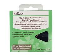 Quick Bias Fusible Bias Tape 1/4" Wide 11 Yards-Black