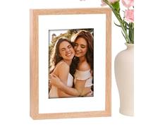 Quick Change Photo Frame-7 Inch Front Opening Picture Storage, Wooden Kids Art Gallery, Magnetic Hinge Memory Box, Tabletop & Wall Mount Display, Modern Farmhouse Decor | For Home Office