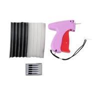 Quick Clothing Fixer Gun Premium ABS Handheld Mini Stitch Hemming Tool for Home Use with 6 Needles 500 Glue Needles White Black (Roseate)