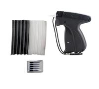 Quick Clothing Fixer Gun Premium ABS Handheld Mini Stitch Hemming Tool for Home Use with 6 Needles 500 Glue Needles White Black (Black)