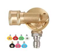 Quick Connect Adapter, Pressure Washer Spray System, Rotating 7 Pattern with High Pressure Flow Design, Sturdy Brass Connector Set, Multi Angle Cleaning Kit, Car Wash Use