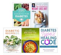 Quick Cooking For Diabetes, The Diabetes Weight Loss Diet, Diet Diet, Diabetic Cooking For One And Two, The Everyday Diabetic Cookbook, Diabetes Type 2 Healing Code 5 Books Collection Set