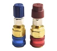 Quick Coupler Adapter, High Low Conversion Fittings, 7cm/2.75inches 220g Adjustable Ac Fitting for Hvac Charging Service Refrigeration Vehicle Recharge Material Alloy