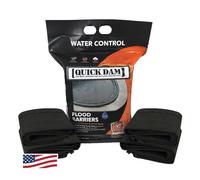 Quick Dam QD65-4 - Barrera contra inundaciones de 5 pies, color negro | Absorbentes de agua reutilizables, desvian el agua, protegen de la lluvia, derrames, fugas, inundaciones y más