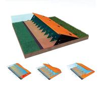 Quick Dam Water-Gate es una presa de agua portátil que se eleva con flujo de agua, 26 pulgadas de alto x 30 pies de largo, 1 unidad