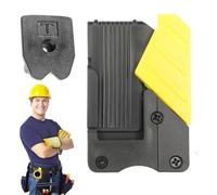 Quick Draw Measuring Tape Tool Holder - Auto Locking Heavy Duty Retention Dock, Resistant Belt Clip, Handed Trigger Release Hanger | For Electricians