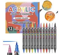 Quick-Drying Nail Pens, Double-Tip Fingernail Markers, Long-Lasting Doodle Pens with Vibrant Pigments, Fast-Dry Art with Smooth Flow, Creative Art Tool with Precise Tips,