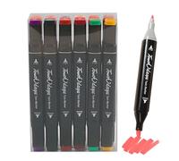 Quick-Drying Pen for Mark - 12 Pack Double Tip Marker Pen, Quick Dry Ink, Multi-Color Permanente School Office Art, Drawing Writing Supplies, Fade Resistant Pens Students Adults | with Ink Art and