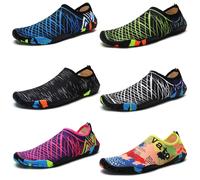 Quick-Drying Summer Water Shoes Unisex Seaside Beach Sock Barefoot Sneakers Men Swimming Upstream Sports Diving Aqua Shoes Women MH-988-Silver white