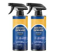 Quick Effect Coating Agent, 120ML Advanced Car Quick-acting Coating Agent Spray, Multi Functional Coating Renewal Agent Spray, Spray Coating Agent Antifouling, Instantly Enhances Shine for Cars (*2)