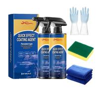 Quick Effect Coating Agent,2025 New 3 in 1 Multi-Functional Quick Effect Coating Agent,Oil Film Emulsion Glass Restore Car Shine and Long Lasting Protection (2 unidades)