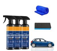 Quick Effect Coating Agent for Car, 2026 Upgrade Nano Car Coating Spray for High Shine & Long-Lasting Protection - Advanced Hydrophobic Spray for Scratch Repair & Oil Film Removal - 120ml (3pcs)