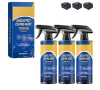 Quick Effect Coating Agent for Car, 3 in 1 Car Coating Spray for Shine & Protection for Daily Cars Maintenance, DIY Cars Care & Road Trips (3PCS)