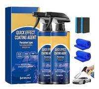 Quick Effect Coating Agent for Car,Advanced Car Quick-Acting Coating Agent Spray,Multi Functional Coating Renewal Agent Spray,Restore Car Shine and Long-Lasting Protection (2Pcs)