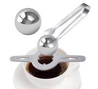 Quick Freeze Espresso Chiller Ball - Bola de hielo de acero inoxidable de alimenticio para extracción en caliente, piedra fría reutilizable de metal | No diluyente Bebidas Cooler, cócteles
