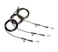 Quick Link Ready - Juego de 3 tubos pre aparejados para una configuración eficiente de pesca de carpas (color mixto)