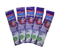 Quick Milk Forest Fruit - Pajitas para leche con sabor a frutas del bosque, 5 paquetes de 5 pajitas (25 pajitas)