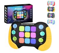 Quick Push Bubble Game Electrónico Amarillo,Máquina Juego Fidget para Sensory,Sensory Fidget Juguetes para el Autismo,Rompecabezas Rápida Juguete Mano para Aliviar Estrés Niños & Adultos