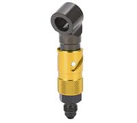 Quick Release Brake Line Adapter with Internal Valve, Aluminum Alloy Brake Hose Fitting for Car and Motorcycle Vibration Applications (Amarilla)