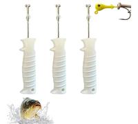 Quick Release Fishhook Extractor, Human Fish Hook Remover Tool, Stainless Steel Fishinghook Extractor with Non-Slip Grip, for Bass/Trouth Fishings