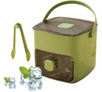 Quick Release Ice Cube Tray con Palanca Empujadora, Máquina de Hielo Maker Contador de Cocina, Presión Fácil Hielo Maker, Molde de Silicón 48-Cubos para Cocktails, Café, Jugo