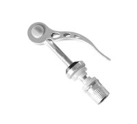 Quick Release Seatpost Clamp | Lightweight Aluminum Bike for Seat Tube Clip for Mountain Road Bicycles, 31.8 mm 34.9 mm Option, Tool-Free Adjustment, Anodized Finish for MTB Gravel Commuter (Silver)