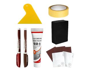 Quick Repair Paint Pen, Professional Wood Filler Stick Tool, 25g Floor Repair Pen with Smooth Design, Sturdy Resin Wood Coating, Scratch Repairs Pens with Seamles Style, Layer Fix for Home Furniture