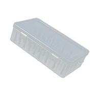 Quick Setups - Caja de almacenamiento de plástico con 42 bobinas para cables de ordenador y electrónicos, caja de almacenamiento para cables de instalación rápida