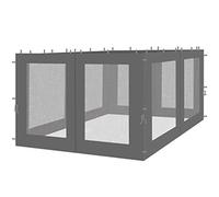 Quick-Star 4 Laterales con mosquitera para Rank Carpa 3 x 4 m Aspecto Pared Antracita