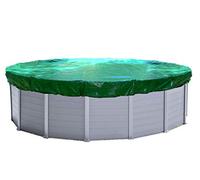 QUICK STAR Cubierta de Piscina de Invierno Redonda 180g / m² para Piscina 550-600 cm Dimensiones de Lona ø 680 cm Verde