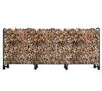 QUICK STAR Estantería para leña de metal, color antracita, 272 x 25 x 95 cm, soporte para leña de jardín, 1,0 m³/1,5 SRM