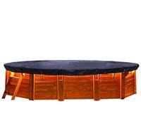 QUICK STAR - Lona Solar para Piscina Ovalada, 700 x 440 cm, para Piscinas de 625 x 360 cm, de Invierno, Cubierta de Piscina de 200 g/m³, Color Negro