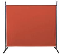 QUICK STAR Paravent 180 x 178 cm Tela Separador de ambientes partición jardín Grande Biombo tabique balcón privacidad Rojo Naranja