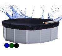 QUICK STAR Solar Cubierta de Piscina de Invierno Redonda 200g / m² para Piscina 420-460 cm Dimensiones de Lona ø 520 cm Negro