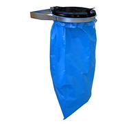QUICK STAR Soporte de Pared para Bolsa de Basura con Tapa | Porta Bolsas Metálico de 120 litros | Soporte Resistente de Acero | Sostenedor de Bolsa Amarilla 120L | Contenedor de Residuos
