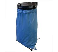 Quick Star - Soporte para Bolsas de Basura con 25 Bolsas de Basura, 120 litros, Chapa de Acero, Saco Amarillo, Soporte para Bolsas de Basura