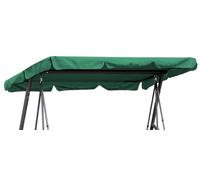 Quick Star Techo Columpio 200 x 145 cm Verde Impermeable | Funda Repuesto Balancin | Toldo de Reemplazo Universal UV 50 | Cubierta para Columpio de Jardín de 3 Plazas