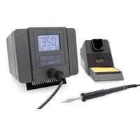 QUICK TS8 Estación de soldadura ESD regulable digitalmente, 150 W, incluye soldador con punta de cartucho de soldadura rápida de 0,1 mm en 3 s a 300 °C, accesorios, estación de soldadura SMD