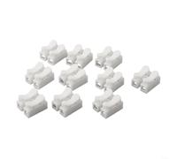 Quick Wire Connector para ch2 Spring Terminal 20-12AWG Quick | Spring-loaded design, para instant connection, no tools needed, secure grip, 10pcs pack