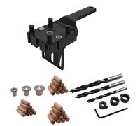 Quick Wood Doweling Jig Handheld Pocket Hole Jig Systems 6/8/10mm Perforadora para carpintería