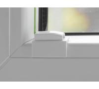 Quickfit - Juego de 4 Placas Adhesivas Articuladas y Zapata Tensora para Montaje Sin Agujeros, Soporte Persiana para Ventanas de Plástico