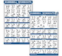 QuickFit - Póster de ejercicios para entrenamiento de pesas - Volumen 1 y 2 - Tablas de ejercicios gratuitas - 45,7 x 68,6 cm - Vol. 1 y 2, LAMINATED, 18" x 27"