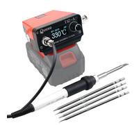QUICKO Estación de soldadura inalámbrica STM32 V3 T12-A T12 para batería de iones de litio Makita de 18/20 V máximo para reparación de bricolaje (batería no incluida)