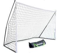 QUICKPLAY Kickster Portería de fútbol, Unisex, Negro, Blanco, 12 x 6