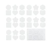 Quicksand Resin Casting Molds Art Shaker Mold Crystal Silicone Hollow Epoxy Pendant Cute Keychain With Film Star Circle Christmas Silicone Keychain Set