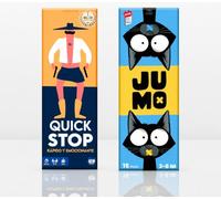 QuickStop + Jumo - Juegos de Mesa para Familia y Amigos - Dinámico y Divertido - Rapidez, Conexión y Risas - Juego de Viaje Ideal para Verano
