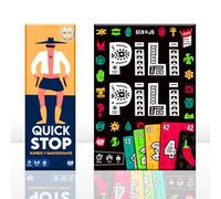 QuickStop + PILI PILI - Juegos de Mesa Rápido y Estratégico | para Familia y Amigos - Dinámico y Divertido - Ganadores del Gran Premio del Juguete