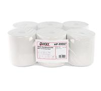 Quicky Conjunto de 6 rollos de papel de cocina solo grueso Papel Reciclado Progreso interiores blancos de 20 cm